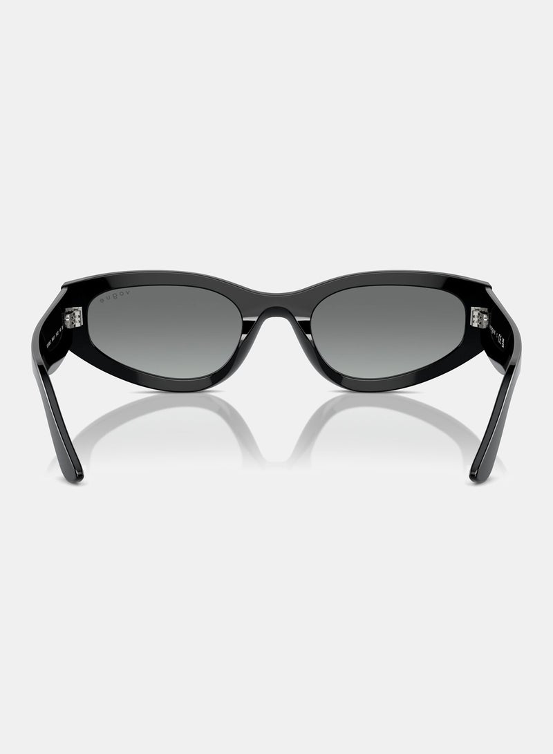 Vogue Full Rim Irregular Sunglasses 5585S, 54, W44, 11 - Image 4